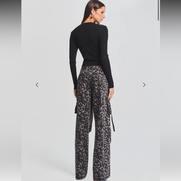 NWT SER.OY.A leopard print cargo low rise pants - 23 - Picture 4 of 9